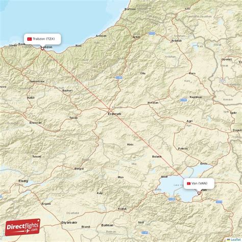 Direct Flights From Van To Trabzon Van To Tzx Non Stop Directflights