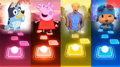 Bluey Bingo Peppa Pig Blippi Pocoyo Who Is Win Peppapig