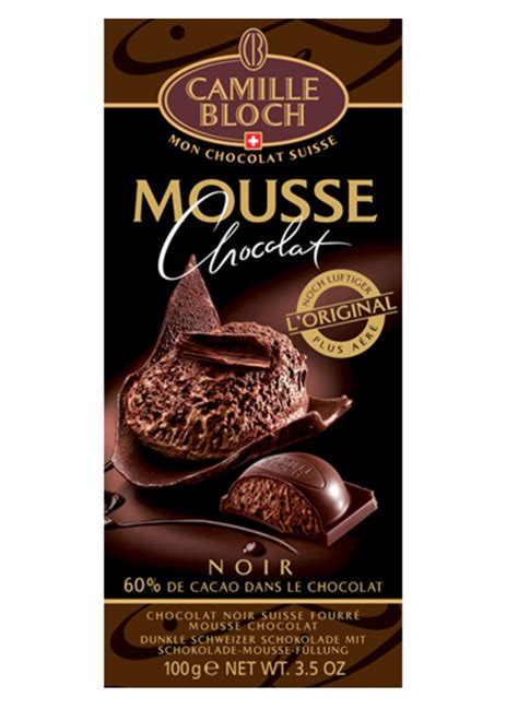 Chocolat noir fourré à la mousse de chocolat noir CAMILLE BLOCH World