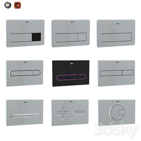 Roca flush buttons for installation (9 pcs.) - Bathroom accessories ...