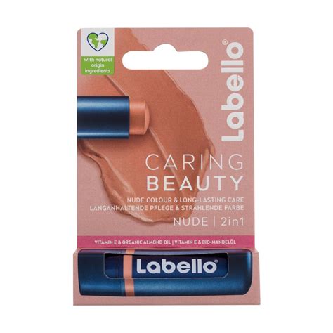 Labello Caring Beauty Balzám na rty pro ženy 4 8 g Odstín Nude ELNINO CZ