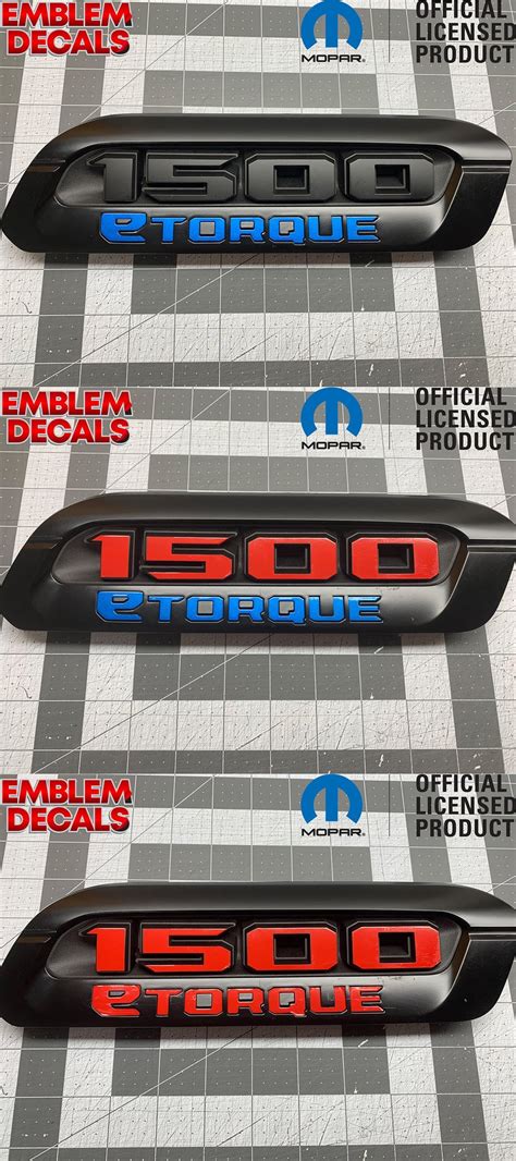 RAM 1500 DT 1500 ETORQUE Hood Emblems Overlay Etsy