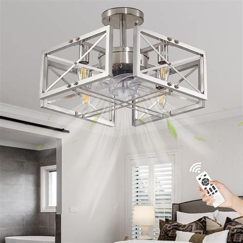 Ceiling Fans With Lights Brushed Nickel Fandelier Ceiling Fan With