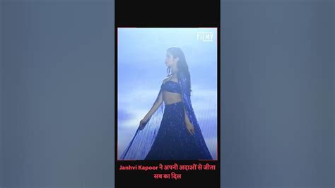 Janhvi Kapoors Sensational Ramp Walk In Electric Blue Bralette Lehenga Youtube