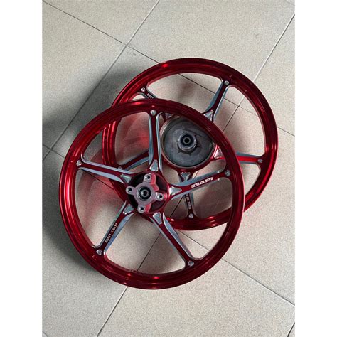 Jual VELG ENKEI MAGICBOY ANODIZE CNC FG511 RING 17 MERAH RED PNP FIZR