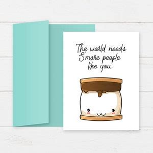 Printable S Mores Thank You Card The World Needs S More People Like You