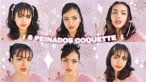 🎀 6 Peinados Estilo Coquette 🎀 Coquette Aesthetic Youtube