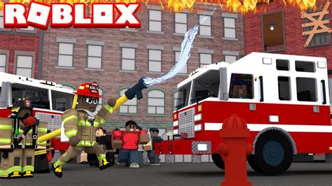 I Became A Roblox Firefighter And Saved The World Roblox