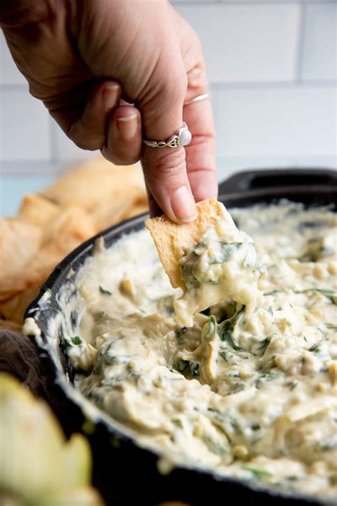 15 Minute Vegan Spinach Artichoke Dip Gluten Free Wholefully