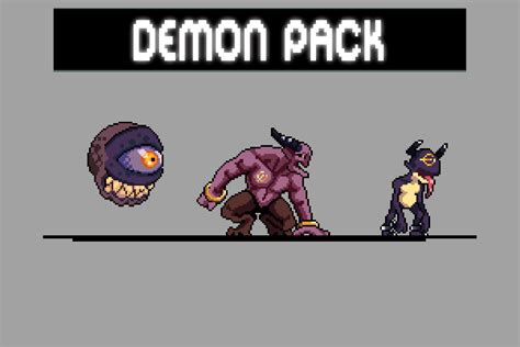 Demon Sprite Sheet Pixel Art Pack By Craftpix On Newgrounds