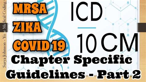 Icd Cm Chapter Specific Coding Guidelines Part Mrsa Covid