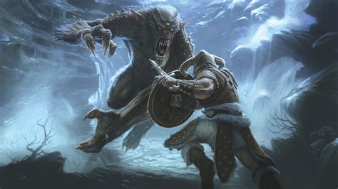 fantasy art trolls the elder scrolls v skyrim HD Wallpaper