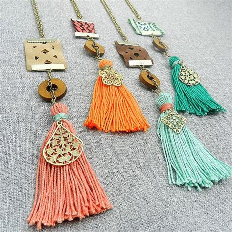 Boho Chic Jewelry Tassel Jewelry Bohemian Necklace Boho Necklace