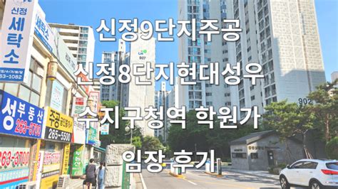 수지구청역 아파트 임장 신정마을9단지신정주공9단지 신정마을8단지신정8단지현대성우 네이버 블로그