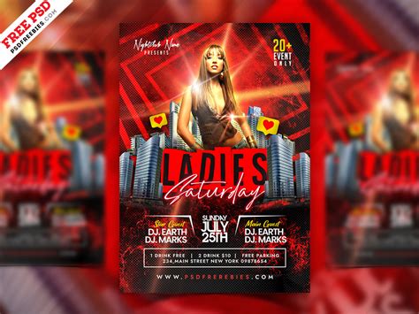 Night Club DJ Party Flyer Design PSD | PSDFreebies.com