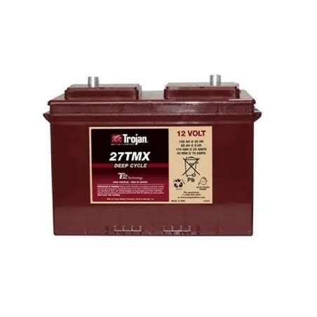 Lead Acid Agm Battery V Ah Trojan Tmx Deep Cycle