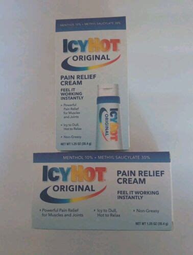 Pack Icy Hot Original Pain Relief Cream Oz Pack Ebay