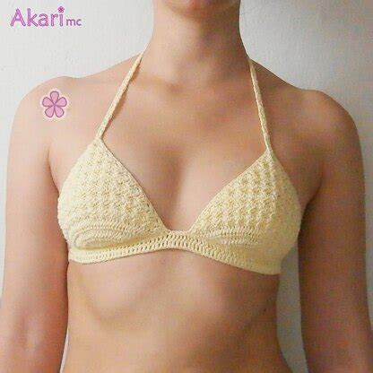 Mermaid Bikini Top With Texture C Crochet Pattern By Akari Crochet Patterns LoveCrafts