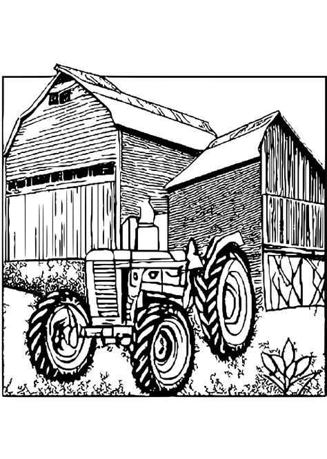 Barn Coloring Book Pages A Fun And Relaxing Activity For All Ages