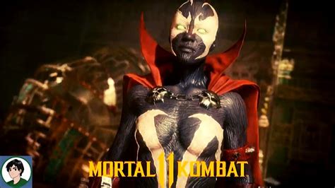 Mortal Kombat 11 Spawn Vs Female Spawn Intro Jacqui Briggs Skin Youtube