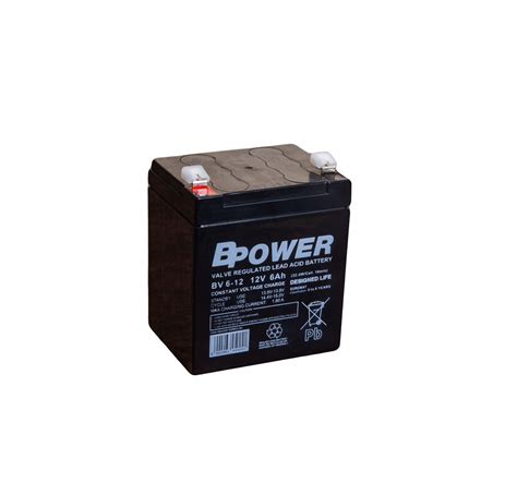 Akumulator BPOWER BV 6 12 12V 6Ah AGM VRLA Konektory T2 Zam BPE5 12