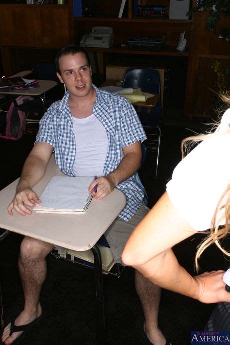 Blonde Teacher Sarah Jessie Gets Fucked By Her Student In Her Classroom