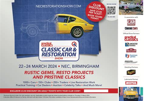 2024 NEC Practical Classics Classic Car Restoration Show Club