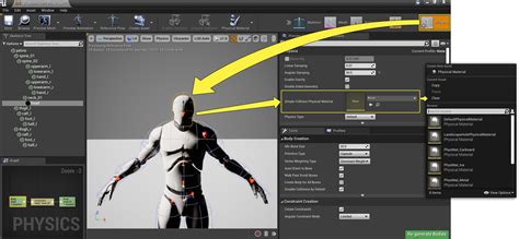 Assign a Physical Material to a Physics Asset Body | Unreal Engine ...