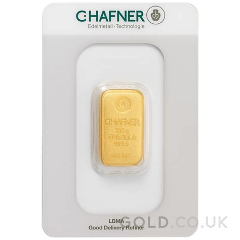 C Hafner 250g Cast Gold Bar Uk From £18350