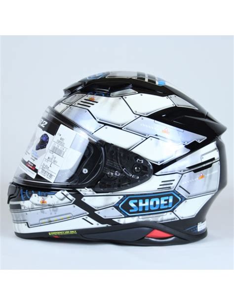 Casque De Moto Int Gral Shoei Nxr Fortress Tc Blanc Noir Brillant