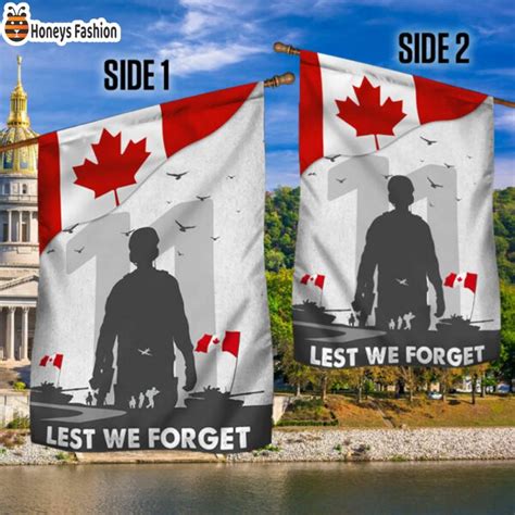 TOP SELLER Remembrance Day Lest We Forget Canada Flag