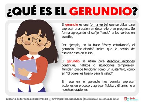 What Is El Gerundio Printable Templates Free