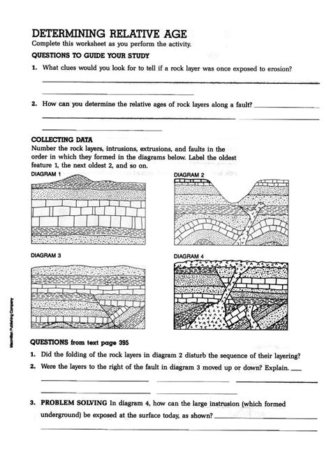 Relative Dating Worksheet 16 Answer Key Suggested And Clear