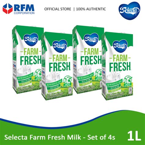 Selecta Farm Fresh Milk 1 Liter Set Of 4s Lazada Ph