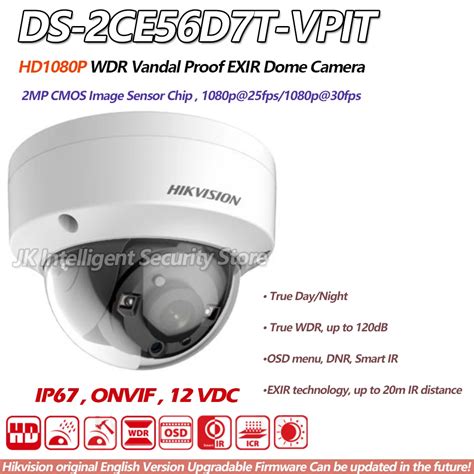 Hikvision Ds Ce D T Vpit Mm Hd P Wdr Vandal Proof Exir Dome