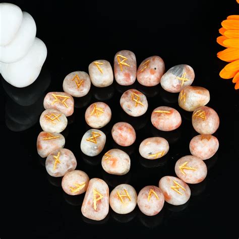 Buy Rune Set Stones Sunstone Rune Set Rune Stones Futhark Runes