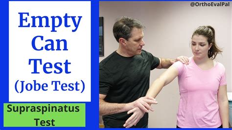 Empty Can Test Jobe Test Supraspinatus Special Test YouTube