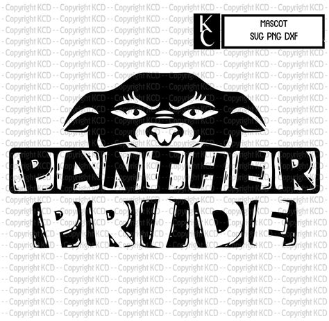 Panther Pride Cat Pride SVG DXF PNG Sublimation Cut File Etsy