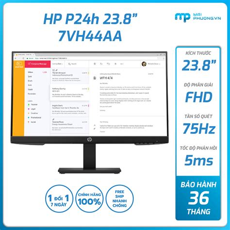 Màn hình HP P24h 7VH44AA 23.8 inch FHD IPS