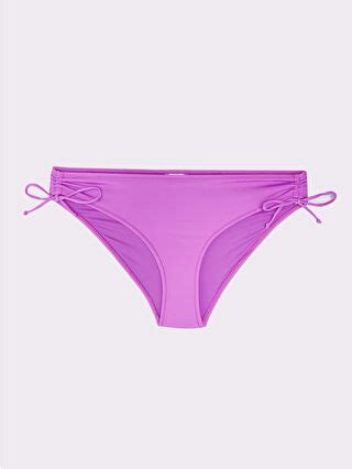 LCW DREAM Mor Düz Bağlama Detaylı Kadın Bikini Alt S Z URP LCW