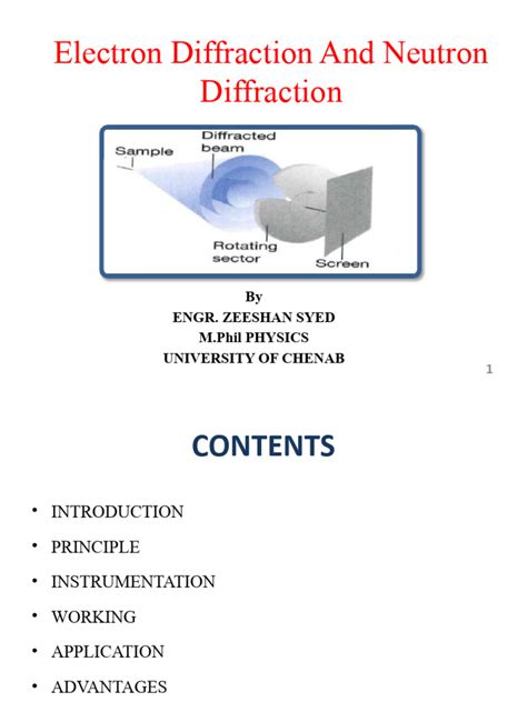 Electron & Neutron Diffraction | PDF | Neutron | Diffraction