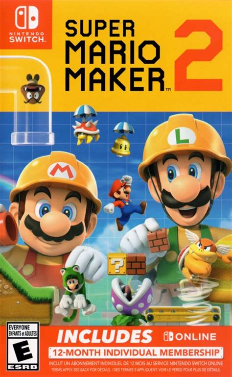 Super Mario Maker Limited Edition Nintendo Switch Box Cover