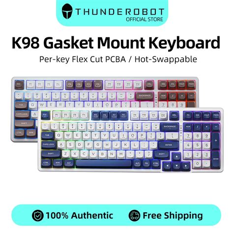 Thunderobot K Series Gasket Mount Mechanical Keyboard Hot Swappable Rgb Backlight Wired G