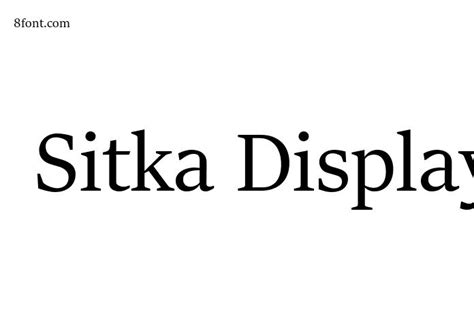 Sitka Display Font - Free Font Download