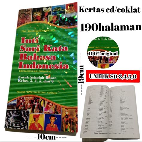 Jual Inti Sari Kata Bahasa Indonesia Shopee Indonesia