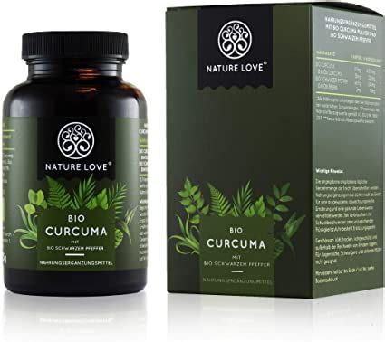 Nature Love Bio Curcuma Kapseln Mit Curcumin Aus Kurkuma Und