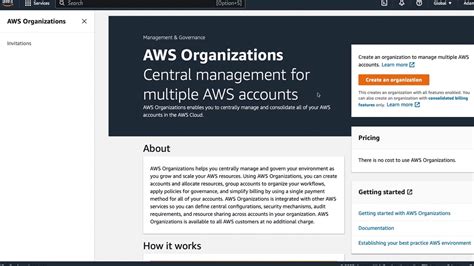 How To Create Aws Organizations And Add Accounts Youtube