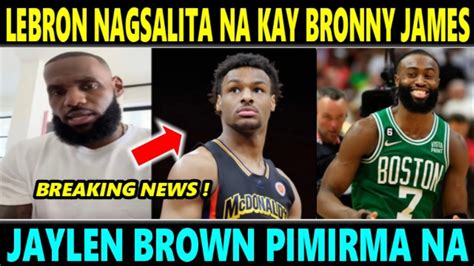 BREAKING LEBRON NAGSALITA NA Kay BRONNY JAMES LAKERS FANS NAG ALALA