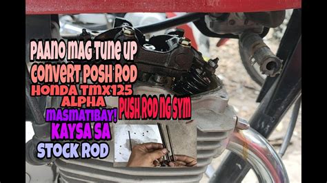 Honda Tmx125 Alpha Paano Mag Tune Up At Mag Convert Ng Posh Rod At Anu