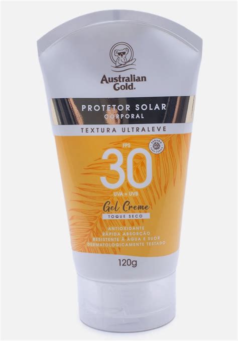 Protetor Solar Australian Gold Gel Creme Fps30 120g Reggla